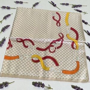 NWOT Celine Multicolor Chain Pattern Scarf